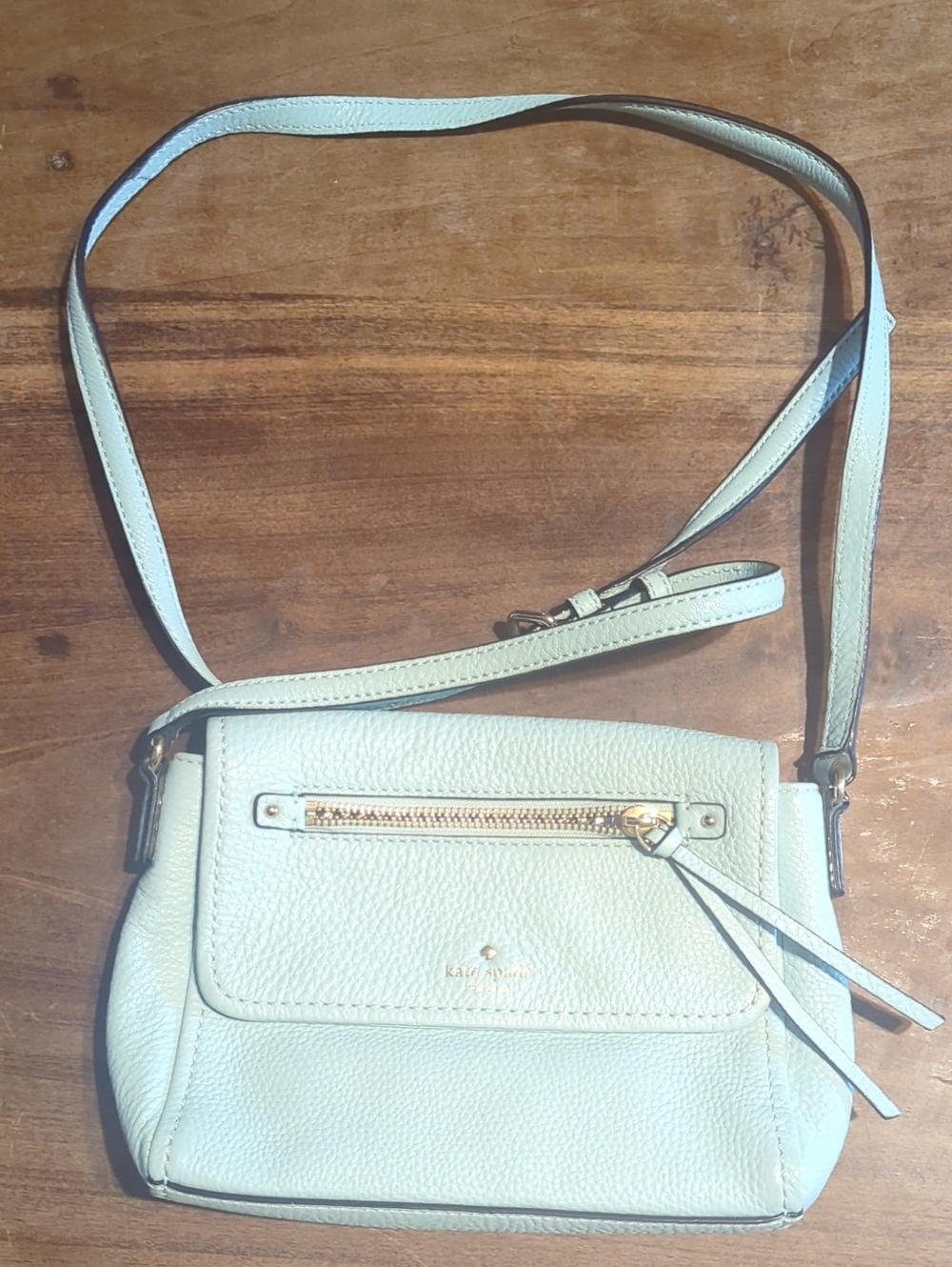 Kate Spade baby blue crossbody bag